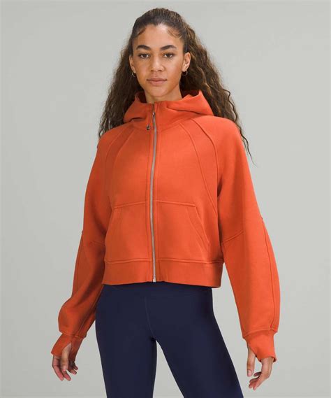 quilted scuba lululemon|lululemon orange scuba sweatshirt.